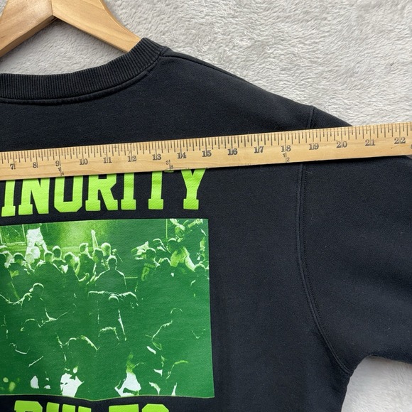 The Hundreds x Minority Rules Colab Crewneck Sweatshirt Size Med Black  Mosh Pit - Picture 8 of 11